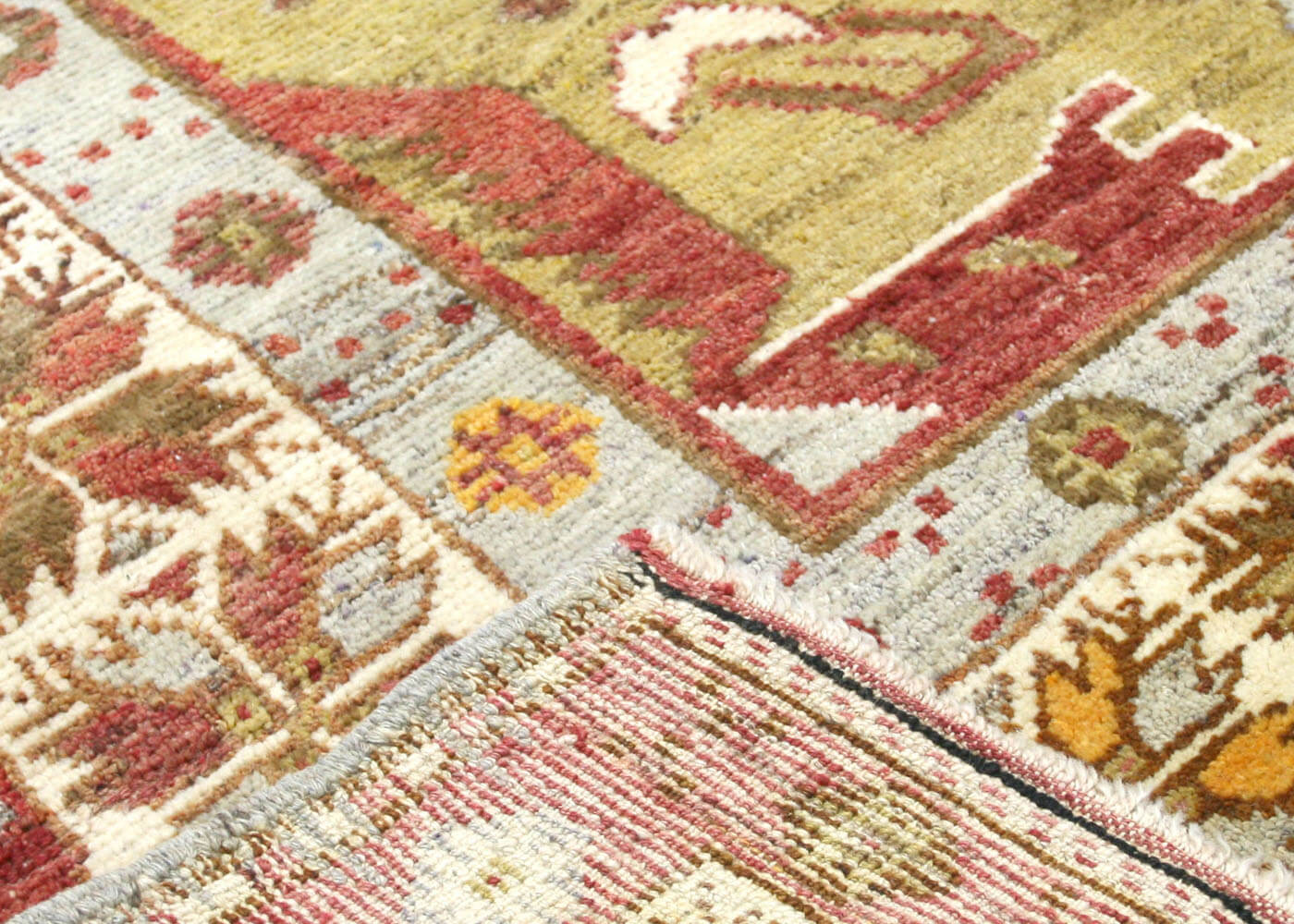 Vintage Turkish Oushak Rug - 5'3" x 10'2" - 074693