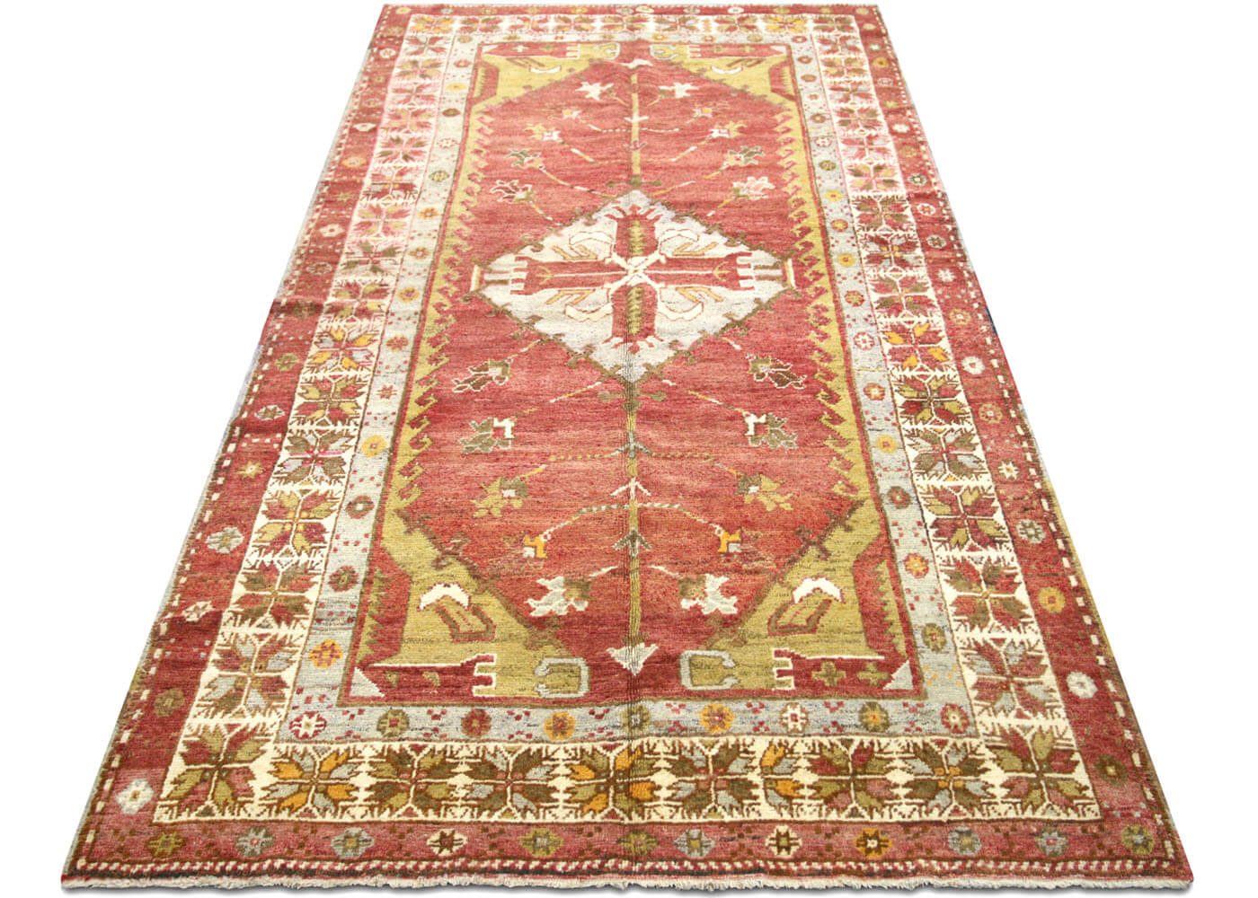 Vintage Turkish Oushak Rug - 5'3" x 10'2" - 074693