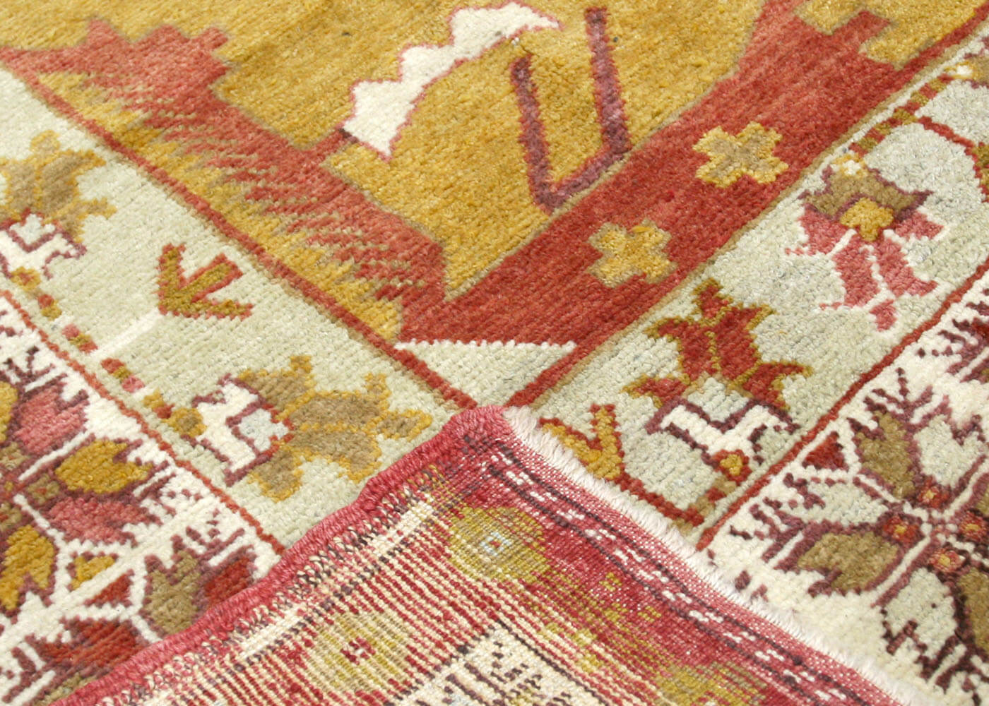 Vintage Turkish Oushak Rug - 5'7" x 9'4" - 074698