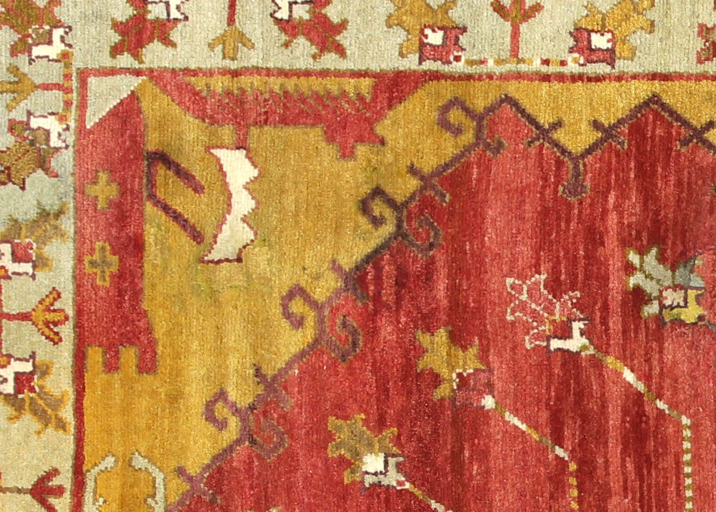 Vintage Turkish Oushak Rug - 5'7" x 9'4" - 074698