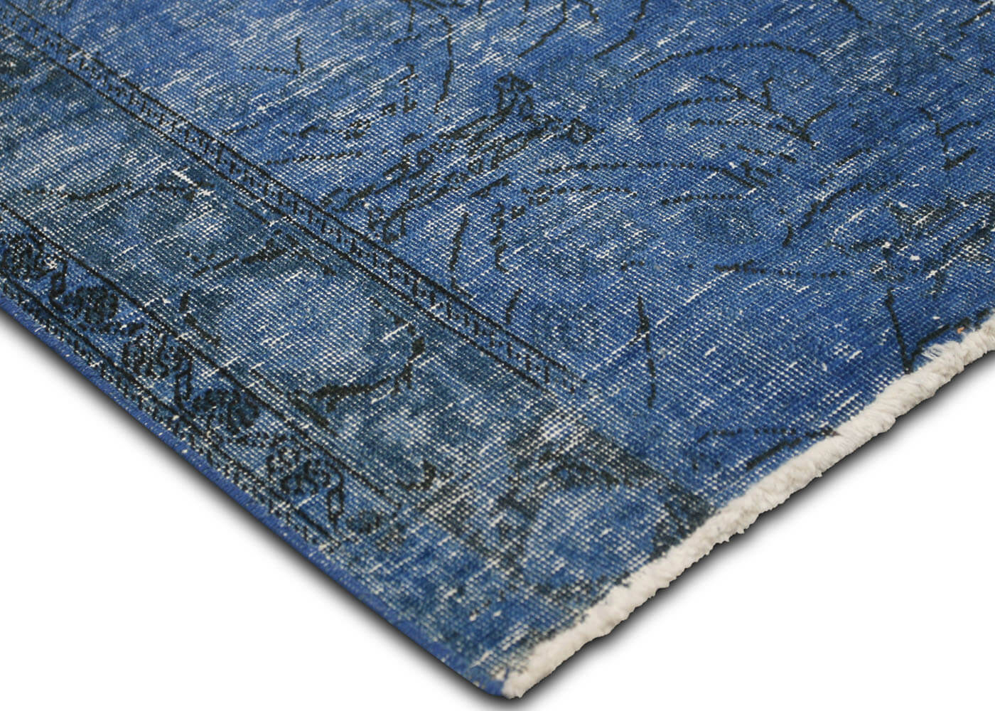 Vintage Turkish OverDyed Rug - 4'1" x 4'9" - 074770
