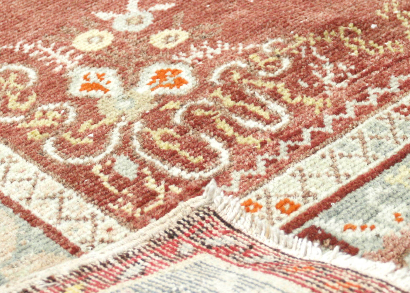 Vintage Turkish Oushak Runner - 3'6" x 13'8" - 074777