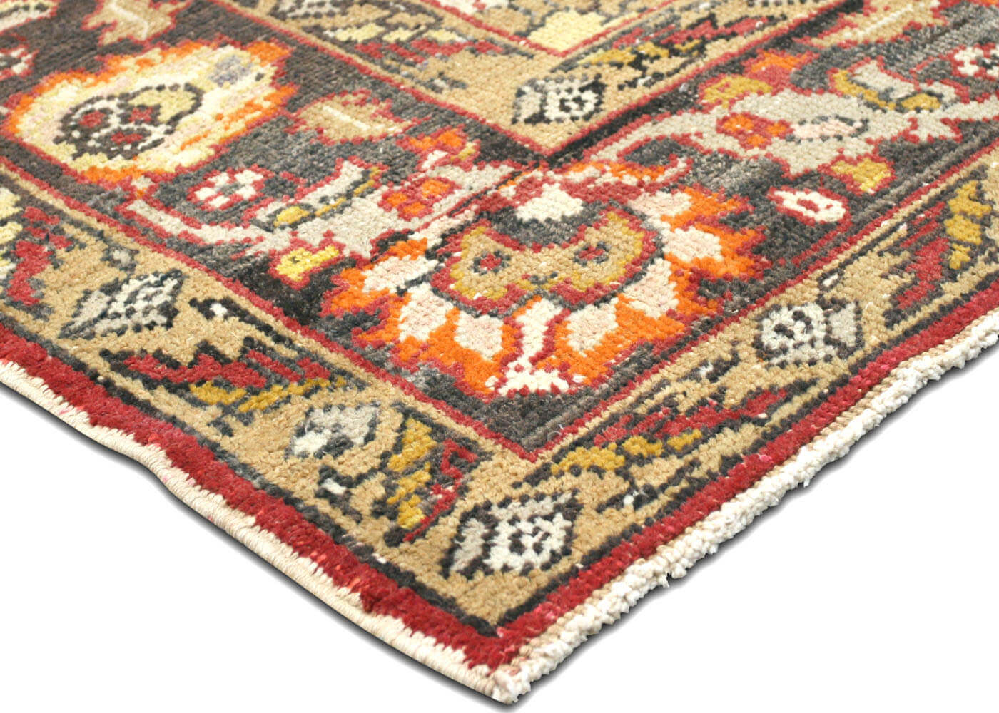 Vintage Turkish Oushak Rug - 7'1" x 11'2" - 074785