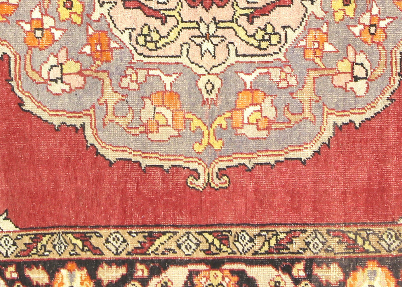 Vintage Turkish Oushak Rug - 7'1" x 11'2" - 074785