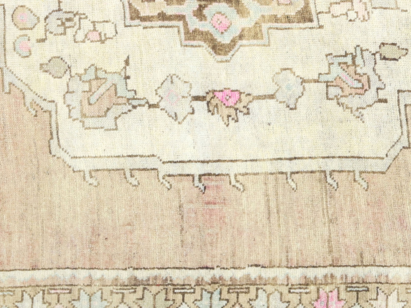 Vintage Turkish Oushak Rug - 7'5" x 12'4"