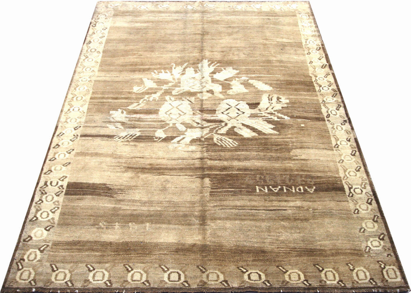 Vintage Turkish Oushak Rug - 6'10" x 9'6" - 075053