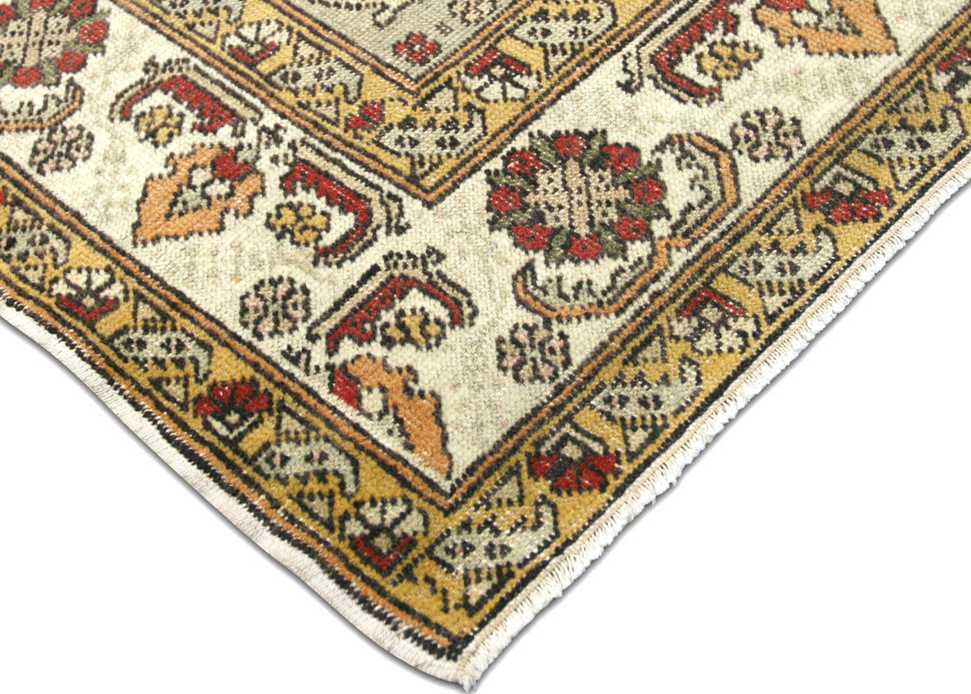 Vintage Turkish Oushak Rug - 3'10" x 5'5" - 075092
