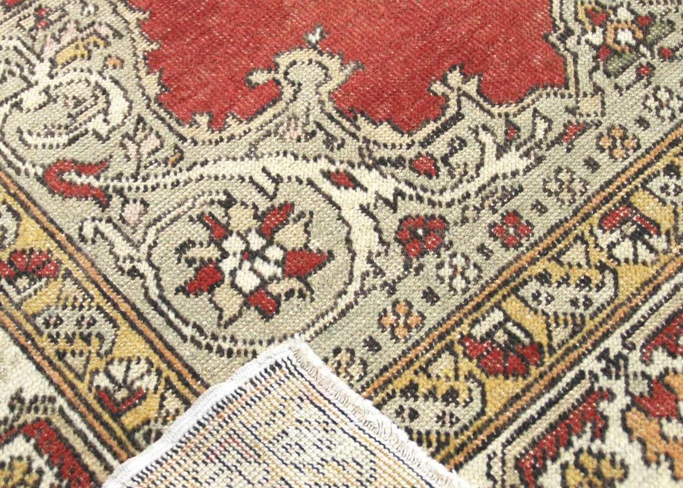 Vintage Turkish Oushak Rug - 3'10" x 5'5" - 075092