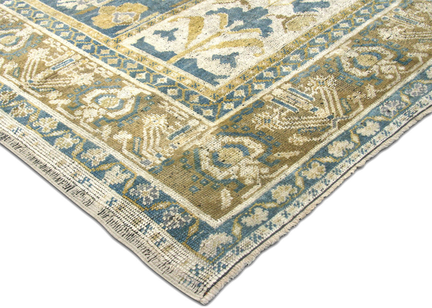 Vintage Turkish Oushak Rug - 7'1" x 12'5" - 075396