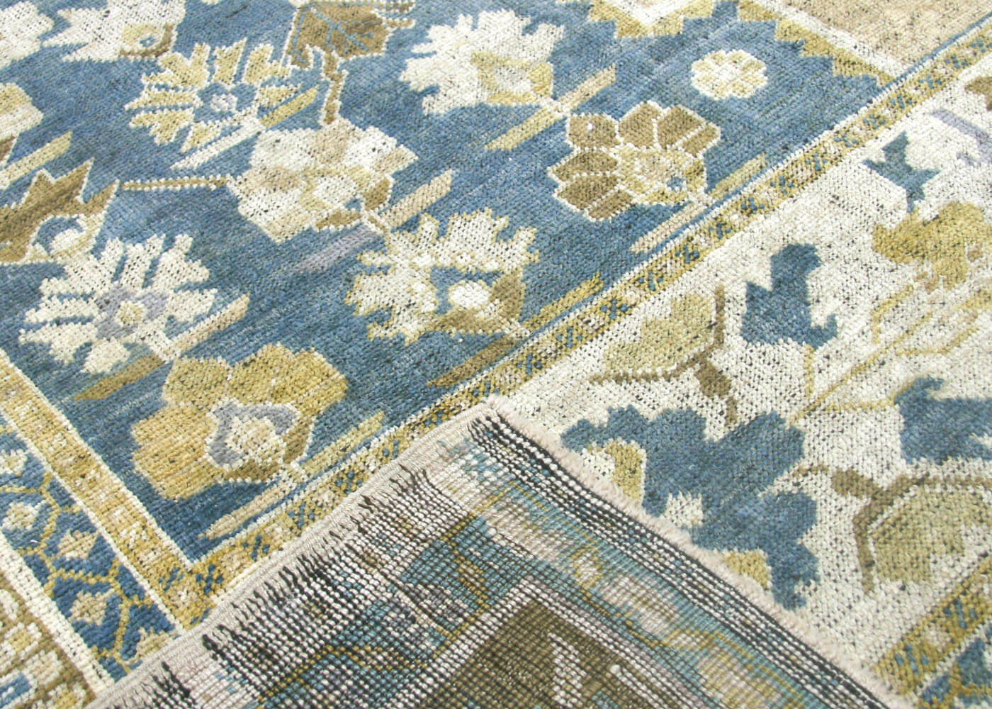 Vintage Turkish Oushak Rug - 7'1" x 12'5" - 075396