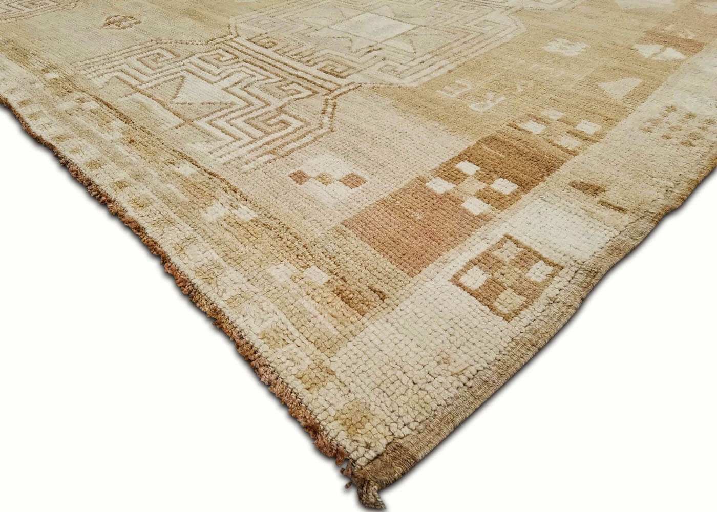 Vintage Turkish Oushak Rug - 7'5" x 13'1" - 075465