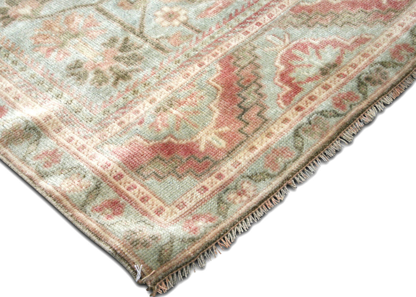 Vintage Turkish Oushak Rug - 4'11" x 10'2" - 075468