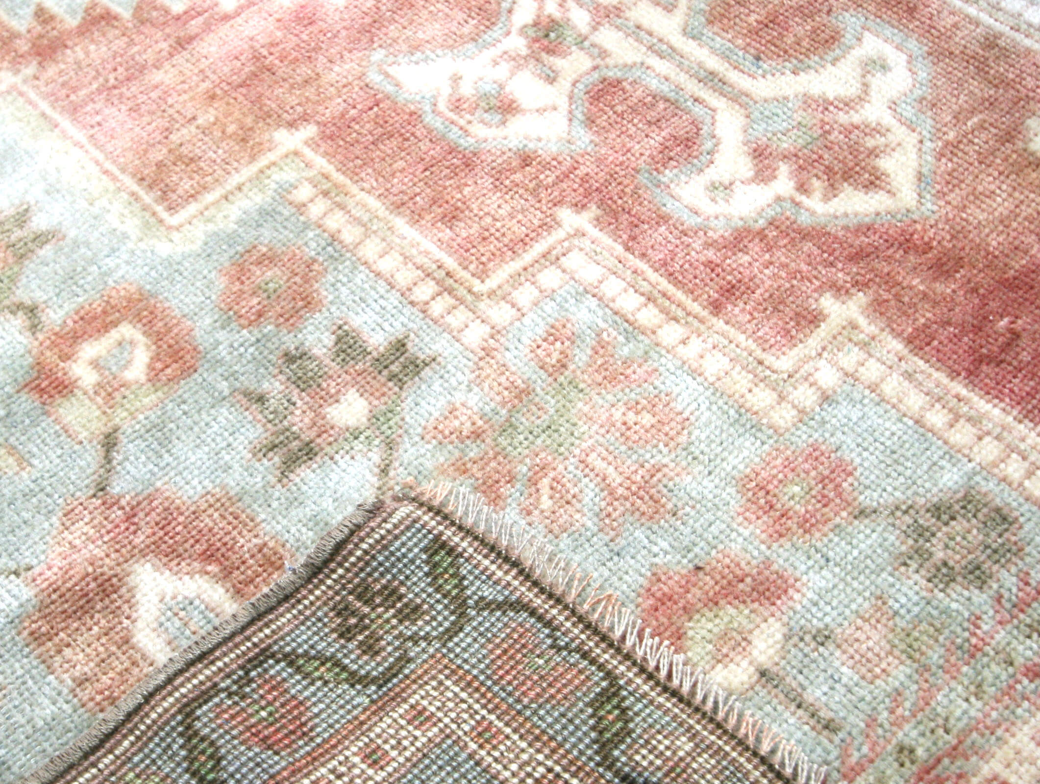 Vintage Turkish Oushak Rug - 4'11" x 10'2" - 075468
