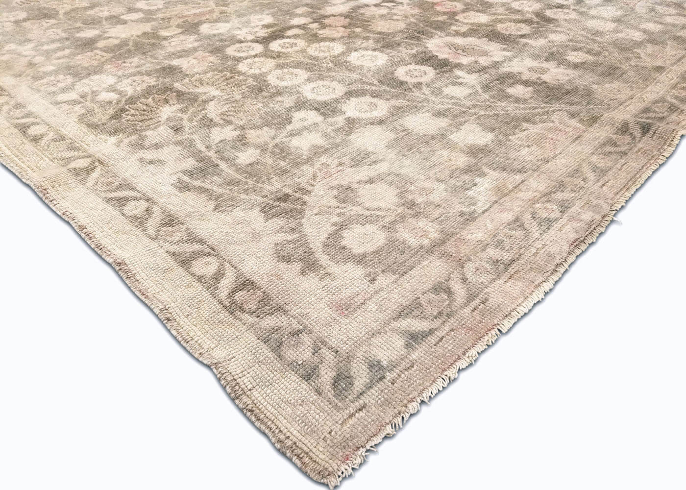 Vintage Turkish Oushak Rug - 5'5" x 10' - 080005