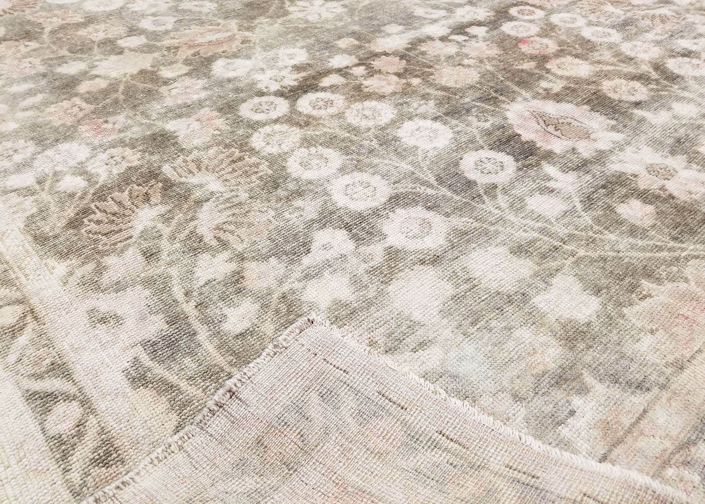 Vintage Turkish Oushak Rug - 5'5" x 10' - 080005