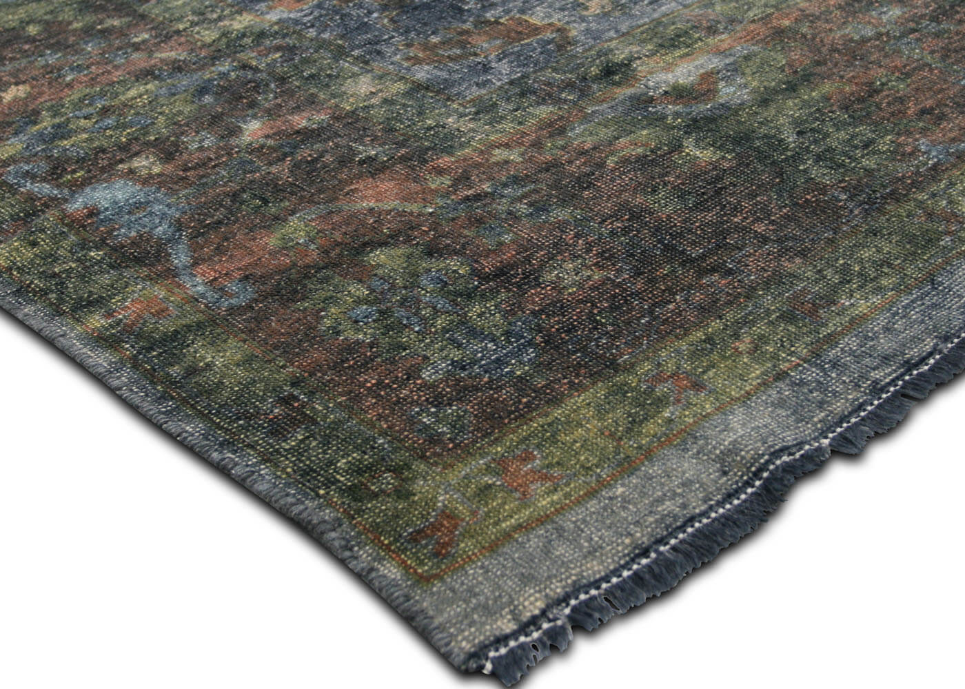 Vintage Turkish OverDyed Rug - 10' x 13'11" - 088018