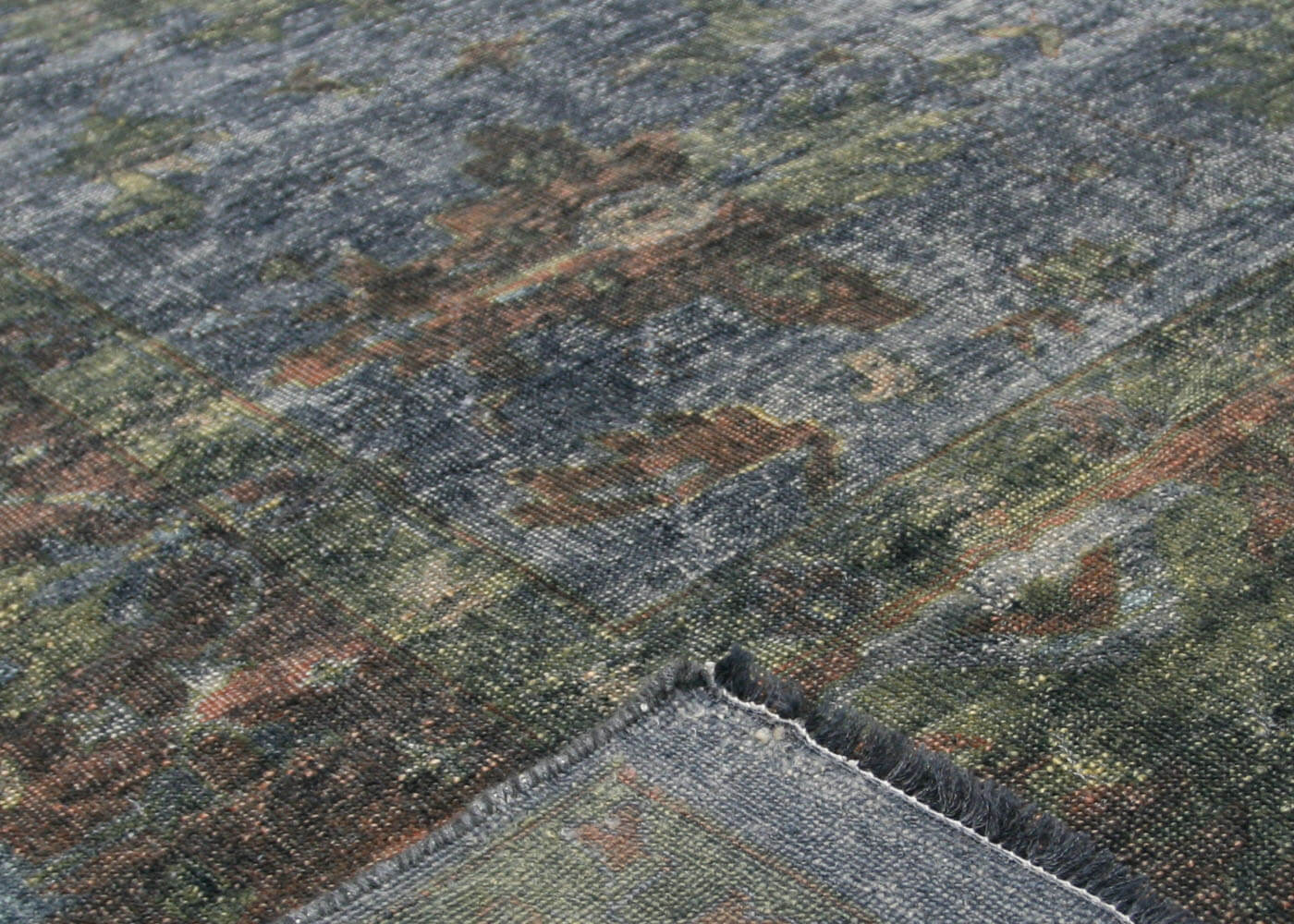 Vintage Turkish OverDyed Rug - 10' x 13'11" - 088018
