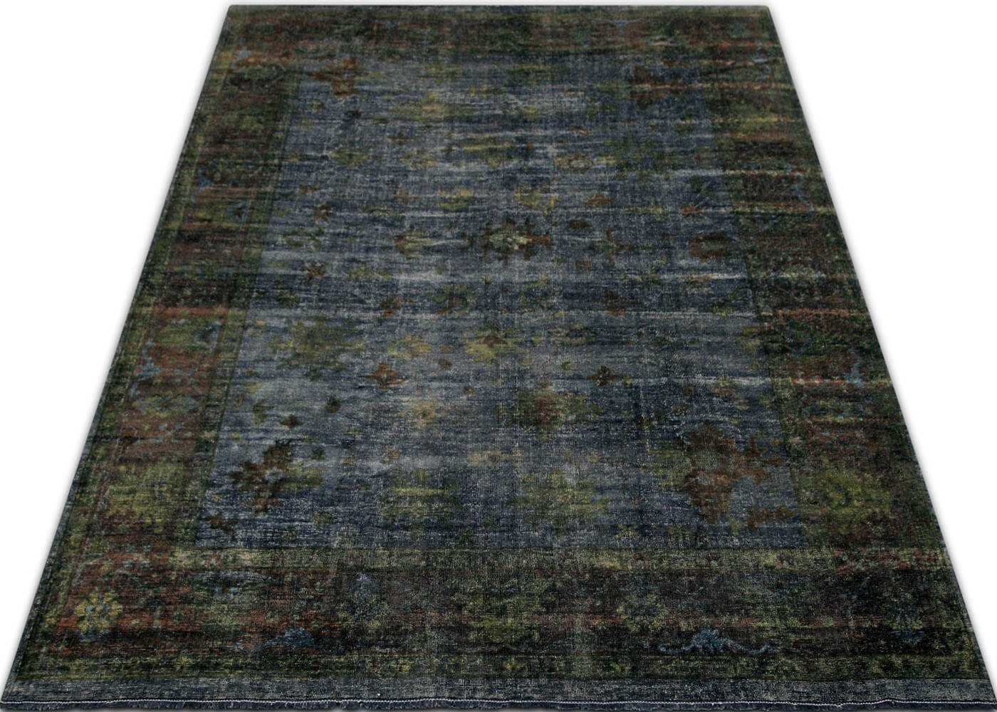 Vintage Turkish OverDyed Rug - 10' x 13'11" - 088018