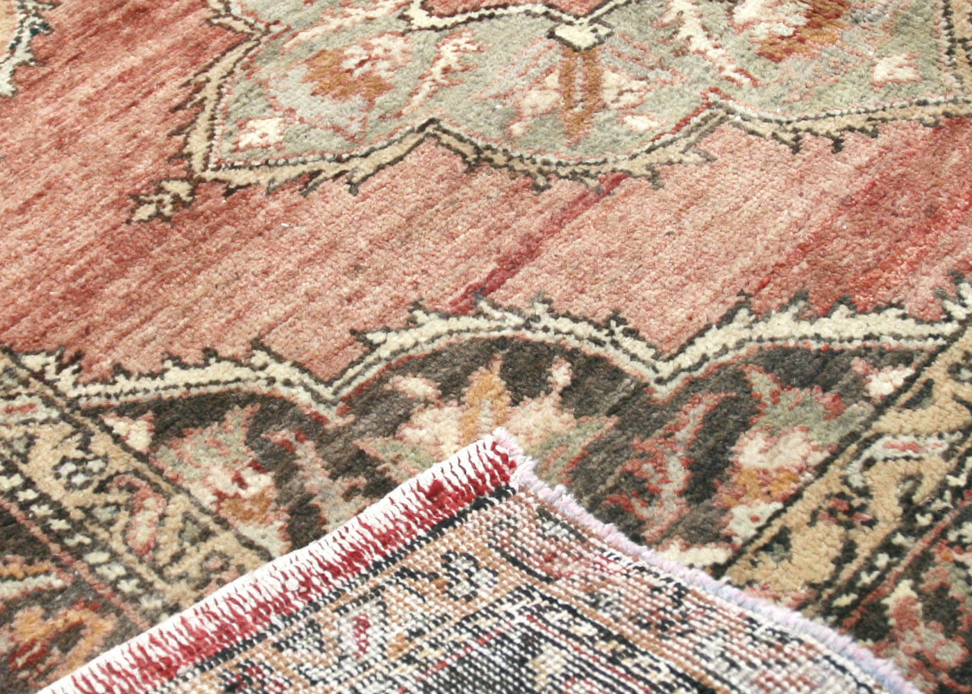 Vintage Turkish Oushak Rug - 5'1" x 13'8" - 088146