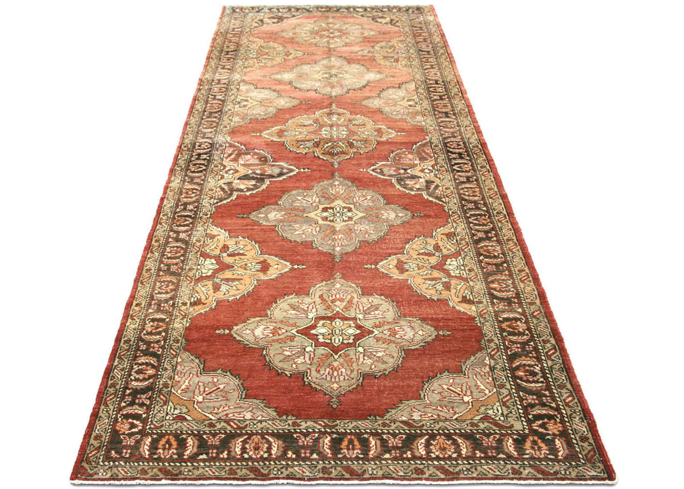 Vintage Turkish Oushak Rug - 5'1" x 13'8" - 088146