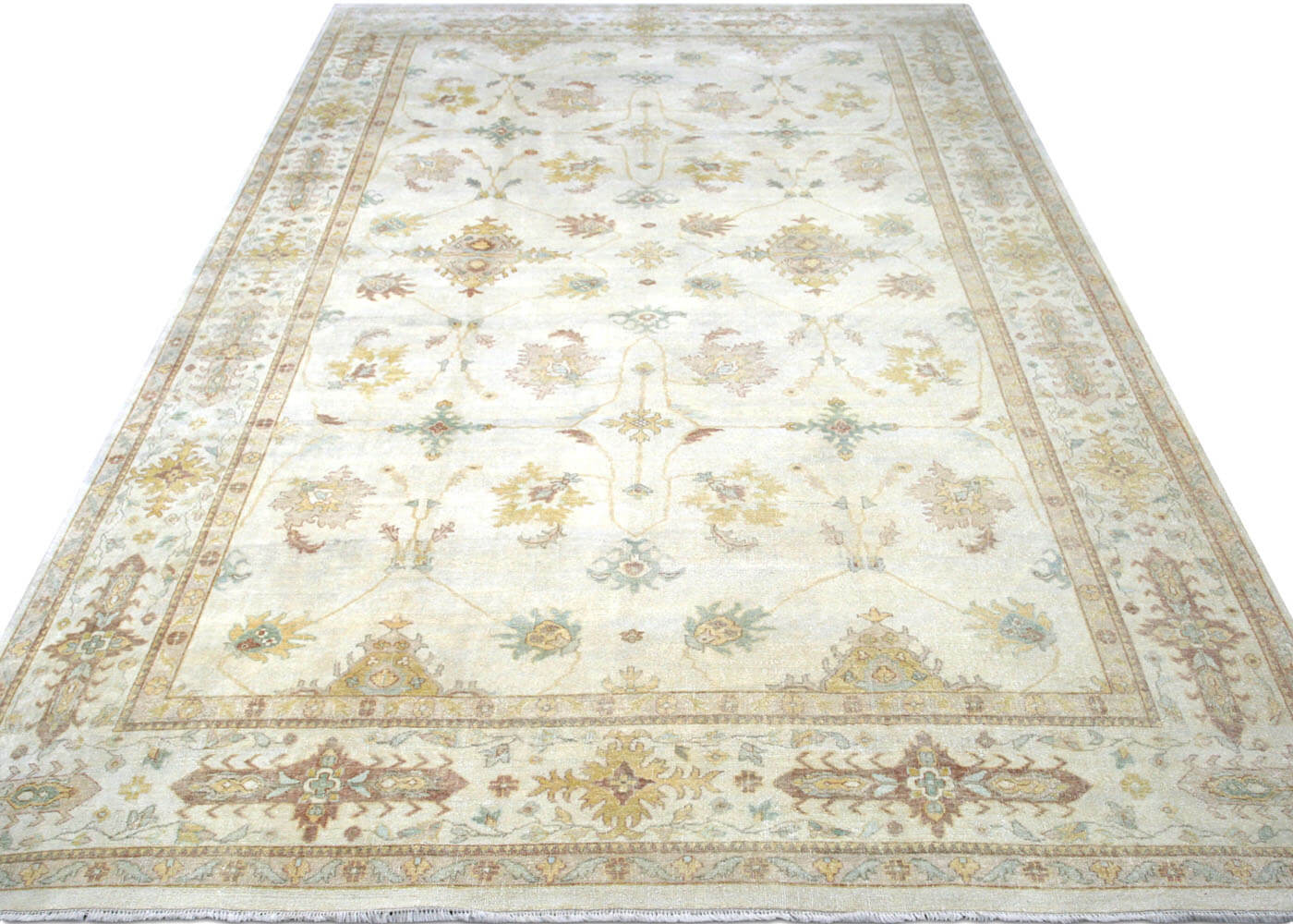 Vintage Turkish Oushak Rug - 12'2" x 19'10" - 088200
