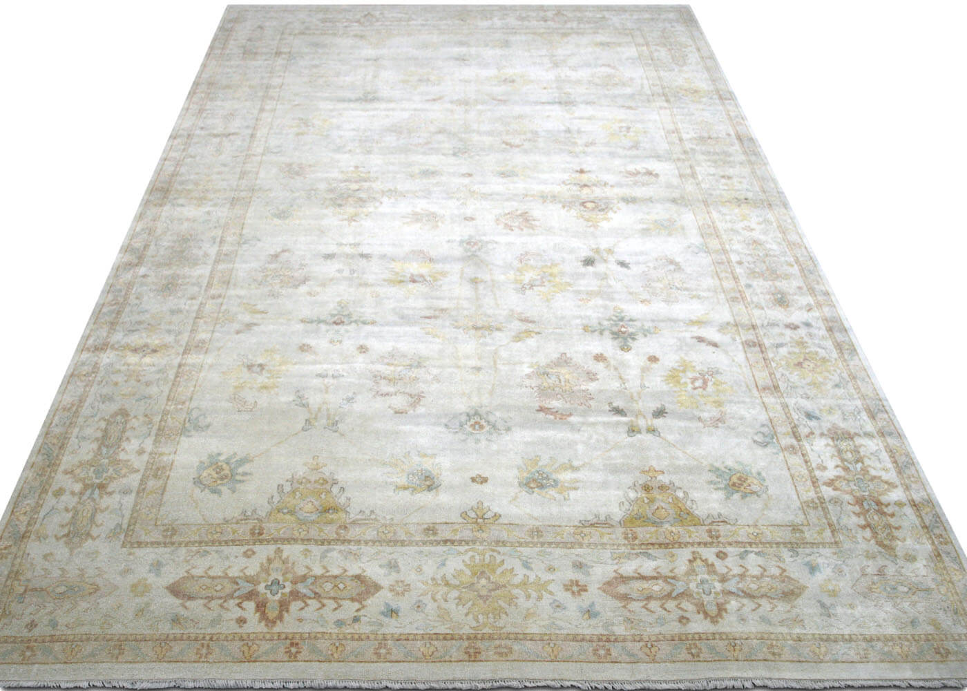 Vintage Turkish Oushak Rug - 12'2" x 19'10" - 088200