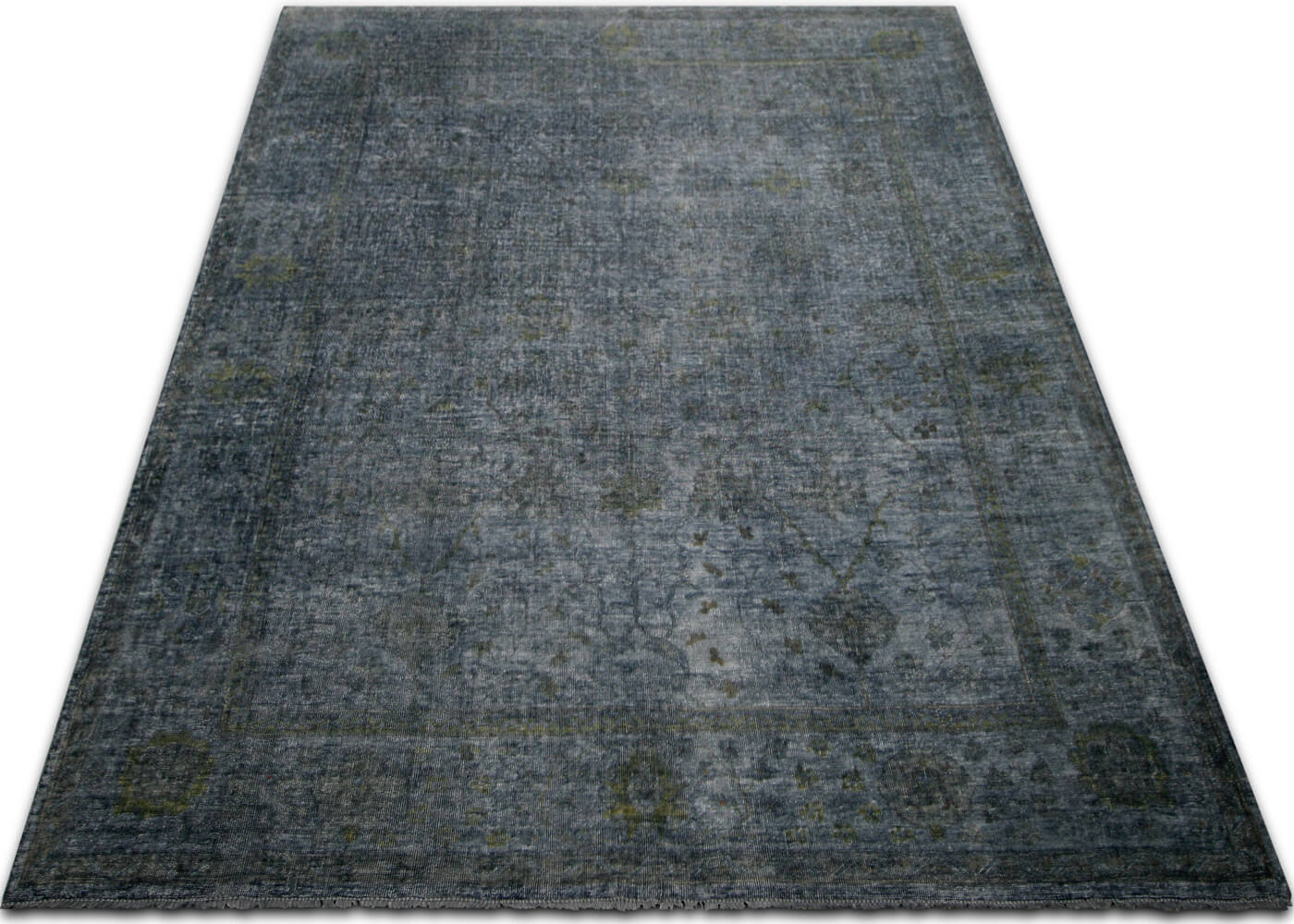 Vintage Turkish OverDyed Rug - 9'4" x 11'9" - 088212