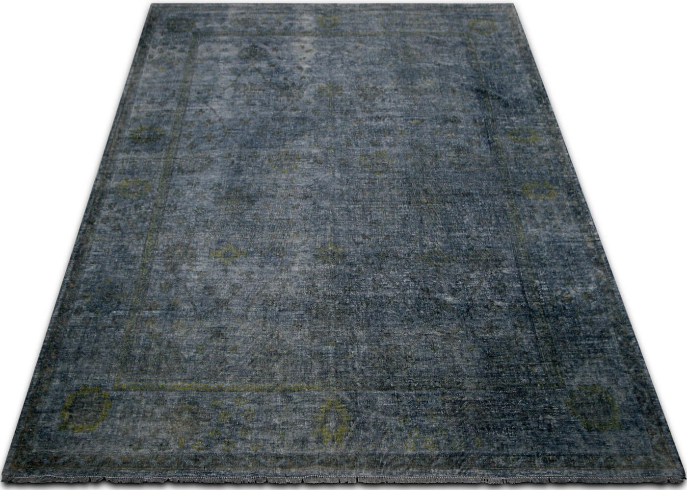 Vintage Turkish OverDyed Rug - 9'4" x 11'9" - 088212