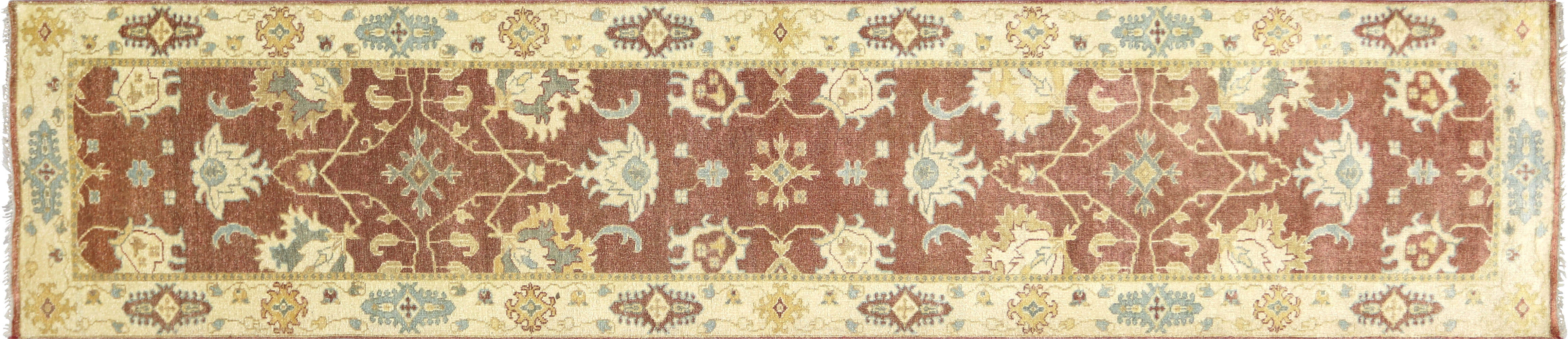Vintage Turkish Oushak Runner - 2'10" x 13'1" - 088269