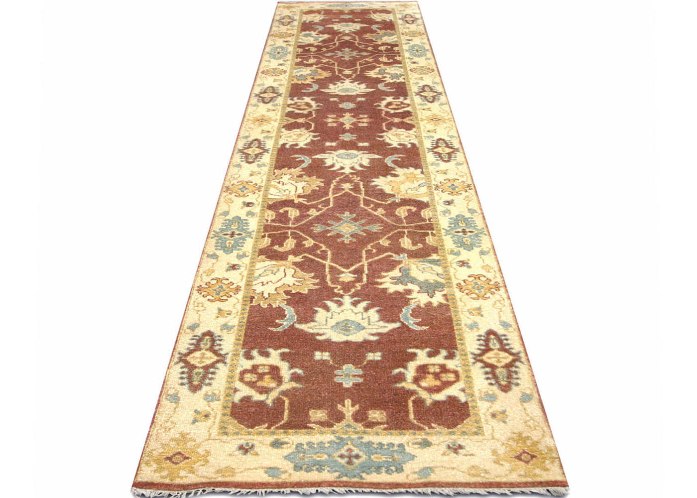 Vintage Turkish Oushak Runner - 2'10" x 13'1" - 088269