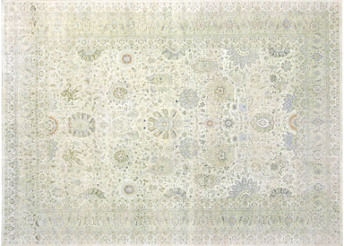 Vintage Persian Tabriz Carpet - 9'10" x 13'9"