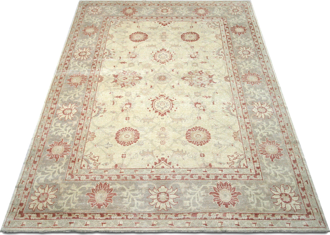 Vintage Turkish Oushak Rug - 9'2" x 12'5" - 088321