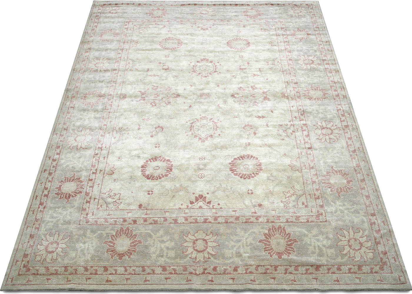 Vintage Turkish Oushak Rug - 9'2" x 12'5" - 088321