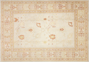 Vintage Turkish Oushak Rug - 10'3" x 14'7" - 088322