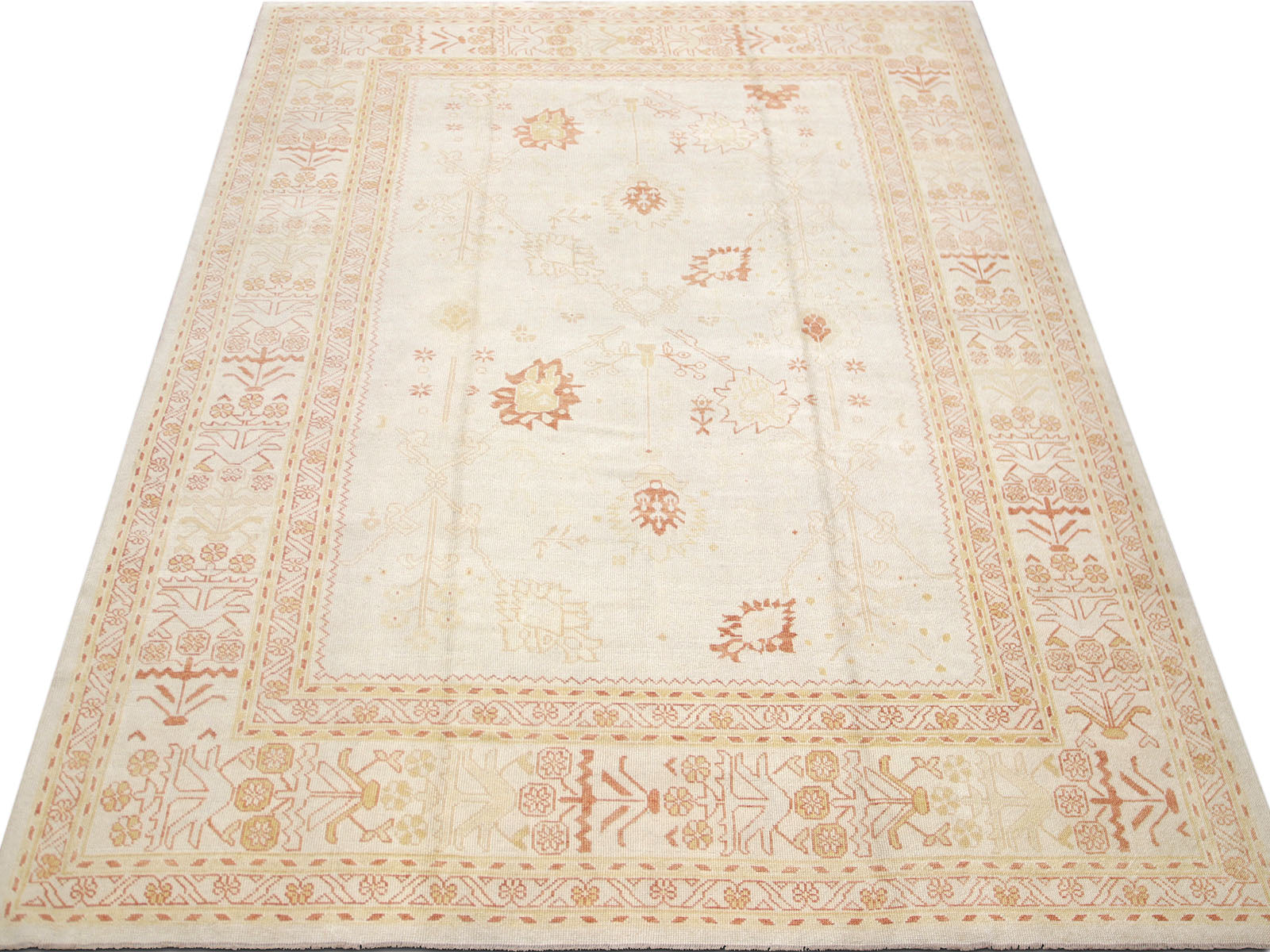 Vintage Turkish Oushak Rug - 10'3" x 14'7" - 088322