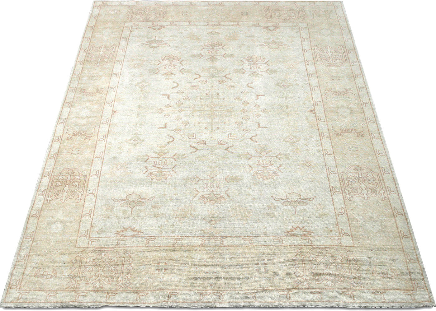 Vintage Turkish Oushak Rug - 8'11" x 11' - 088328