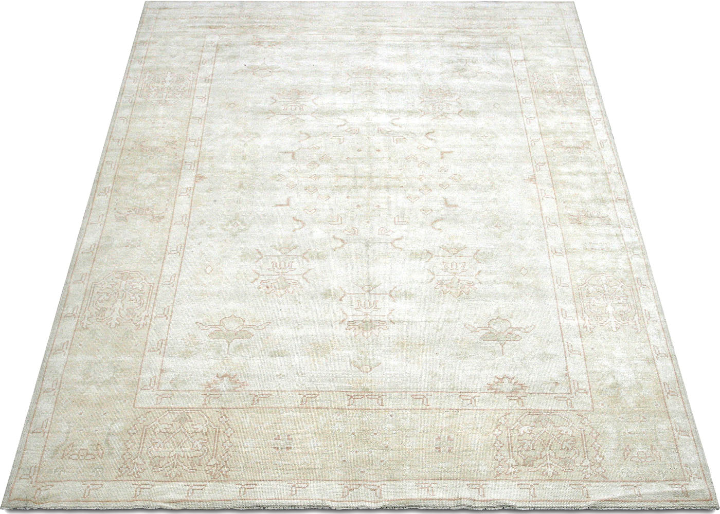 Vintage Turkish Oushak Rug - 8'11" x 11' - 088328