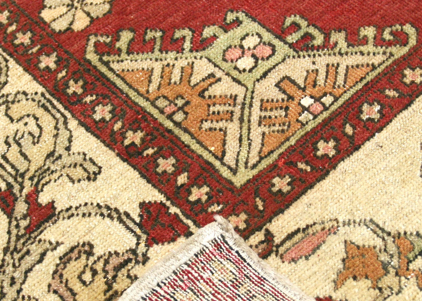 Vintage Turkish Oushak Rug - 3'6" x 4'10" - 088406