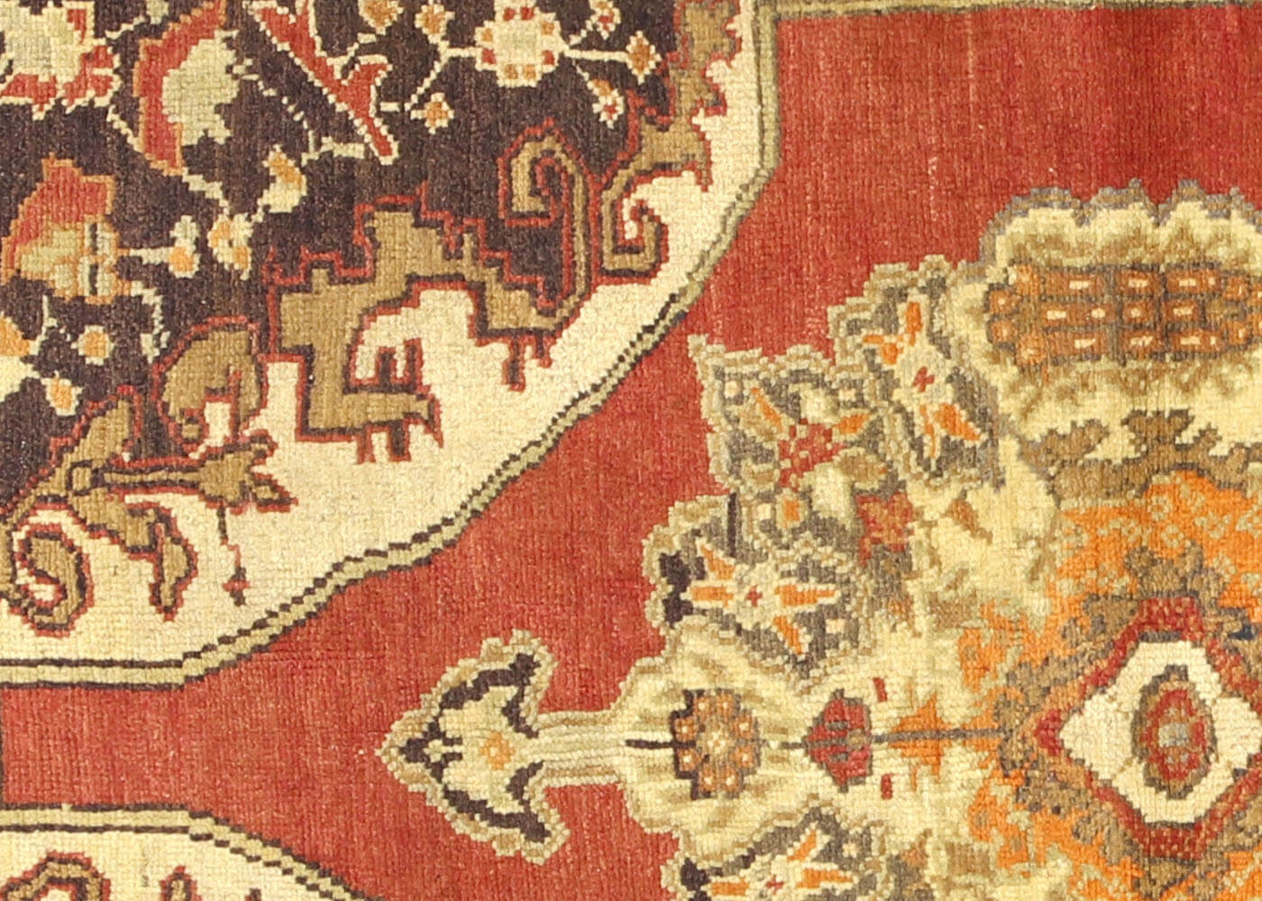 Vintage Turkish Oushak Rug - 4'2" x 5'3" - 088411
