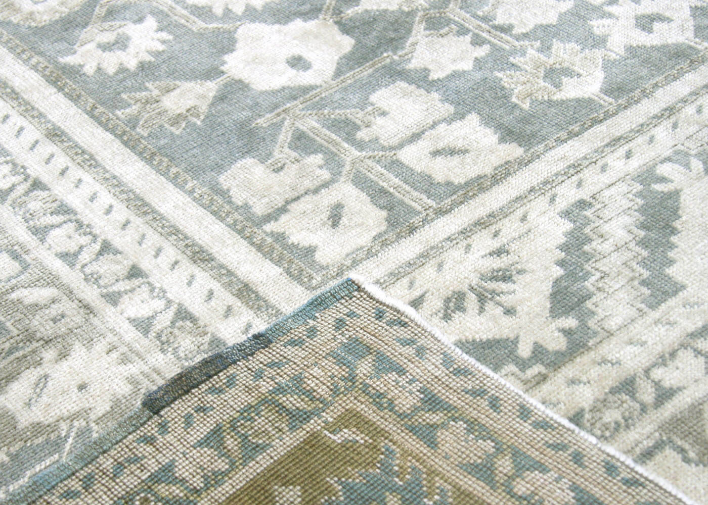 Vintage Turkish Oushak Rug - 7'3" x 11'8" - 088432
