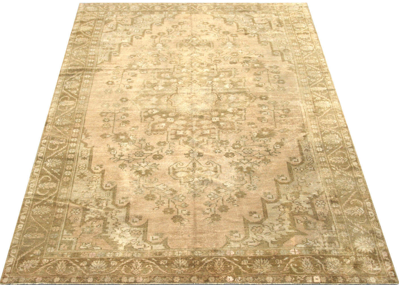 Vintage Turkish Oushak Rug - 7'5" x 10'10" - 088462