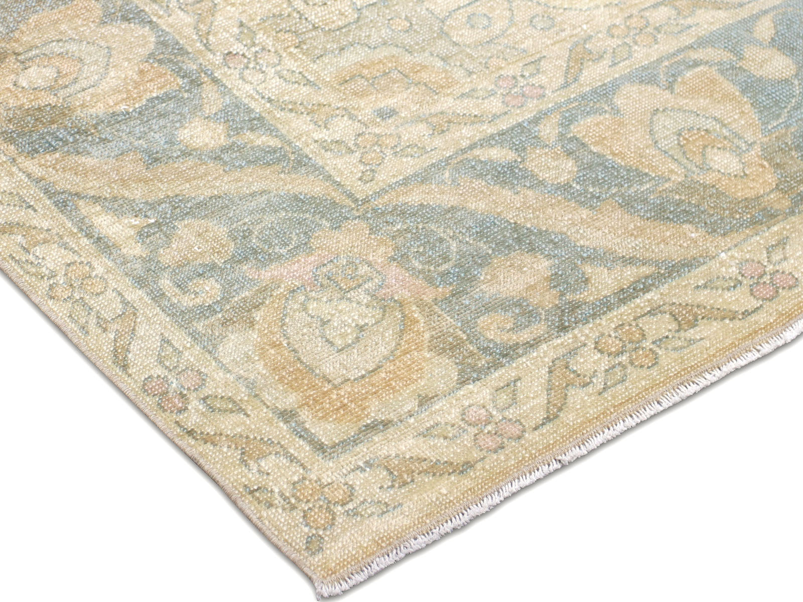 Vintage Turkish Oushak Rug - 6'2" x 8'