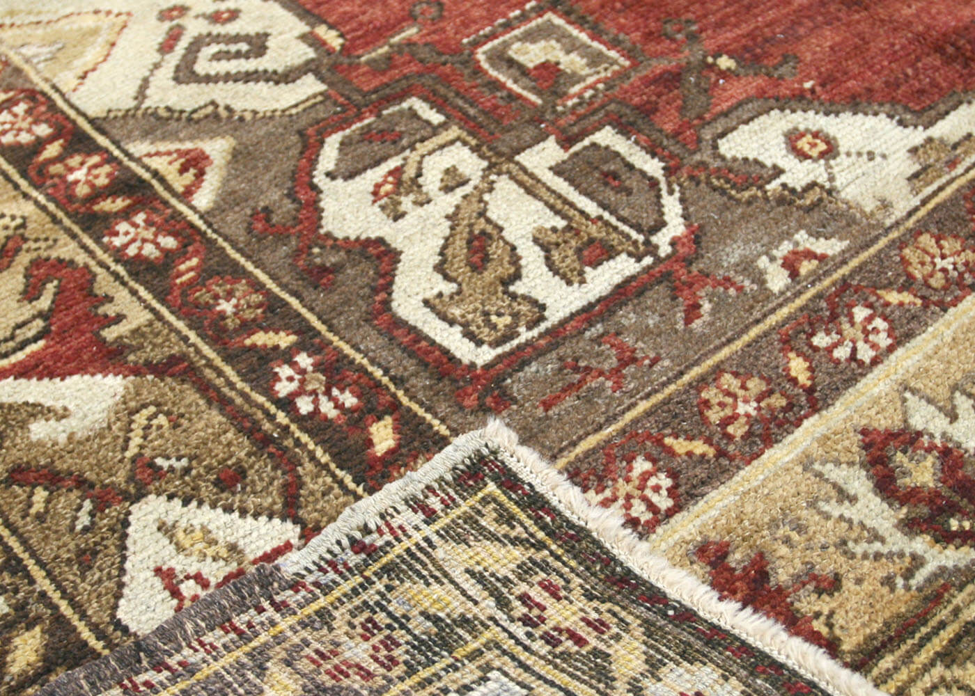 Vintage Turkish Oushak Rug - 4'10" x 12'8" - 088490