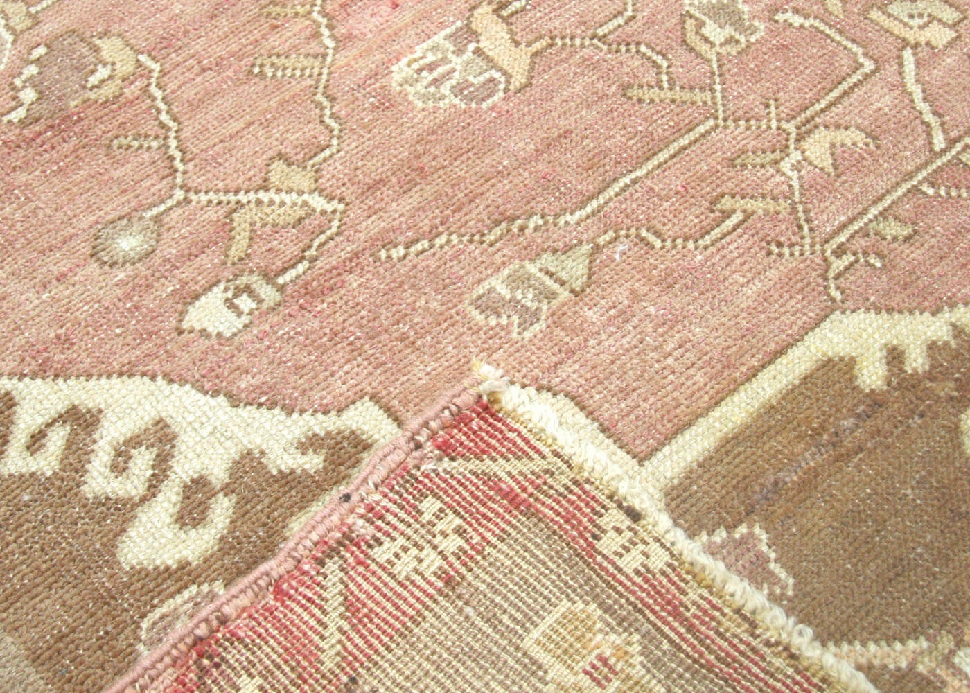 Vintage Turkish Oushak Rug - 6'2" x 9'3" - 088510