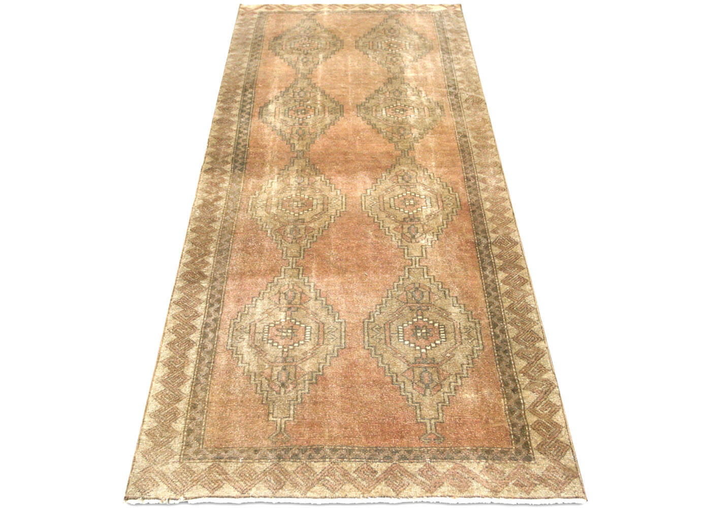 Vintage Turkish Oushak Runner - 3'7" x 9'8" - 088554