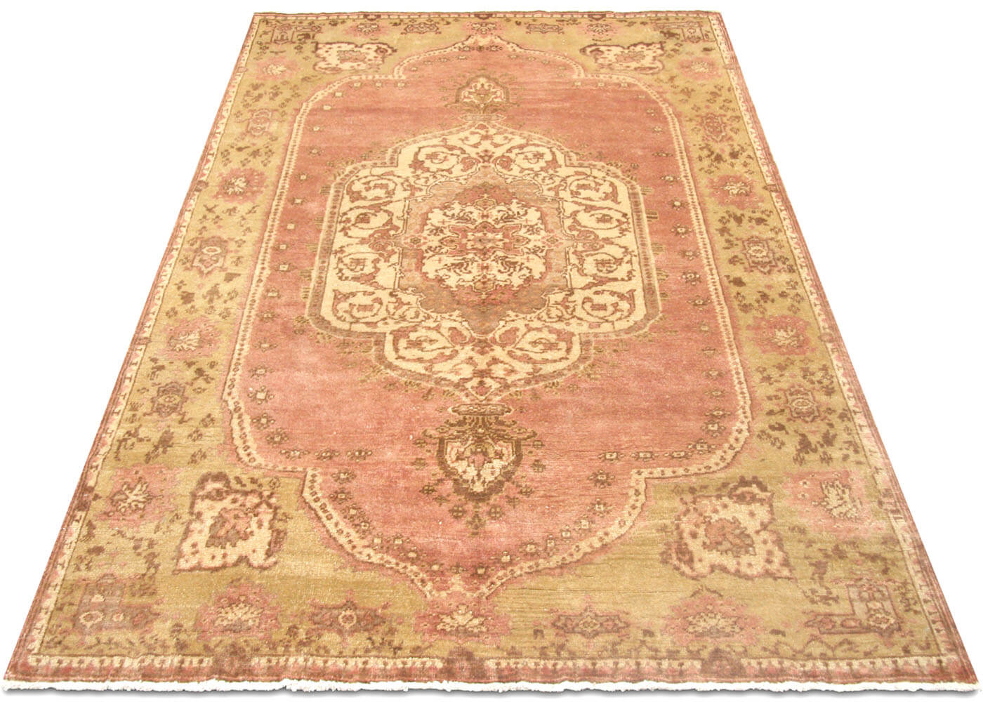 Vintage Turkish Oushak Rug - 5'10" x 8'5" - 088597