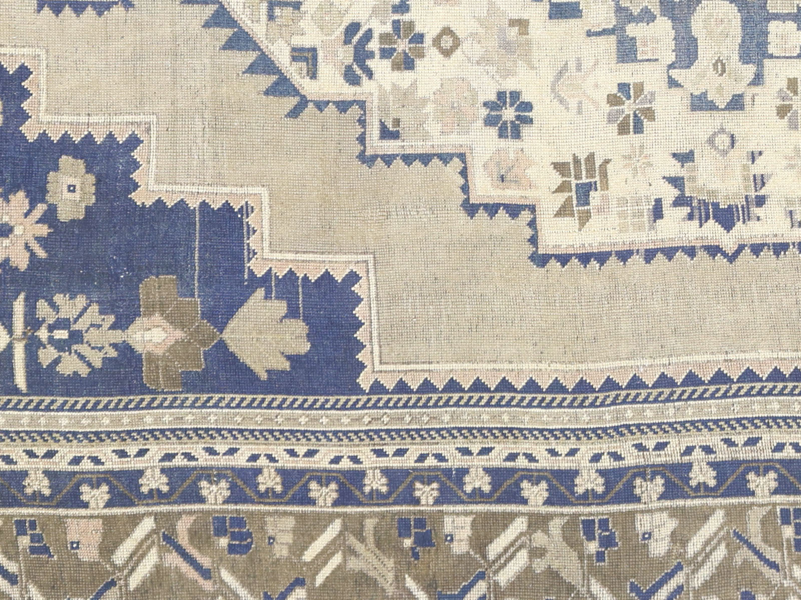 Vintage Turkish Oushak Rug - 7'6" x 13'5"