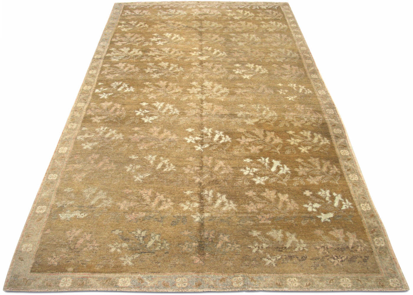 Vintage Turkish Oushak Rug - 4'6" x 8'11" - 088611