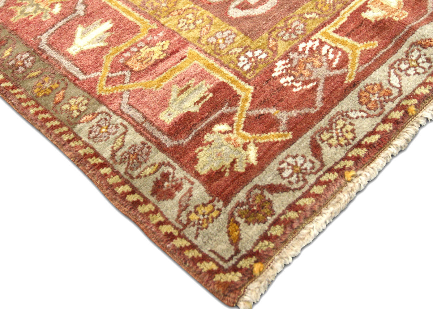 Vintage Turkish Oushak Rug - 4'4" x 6'4" - 088803