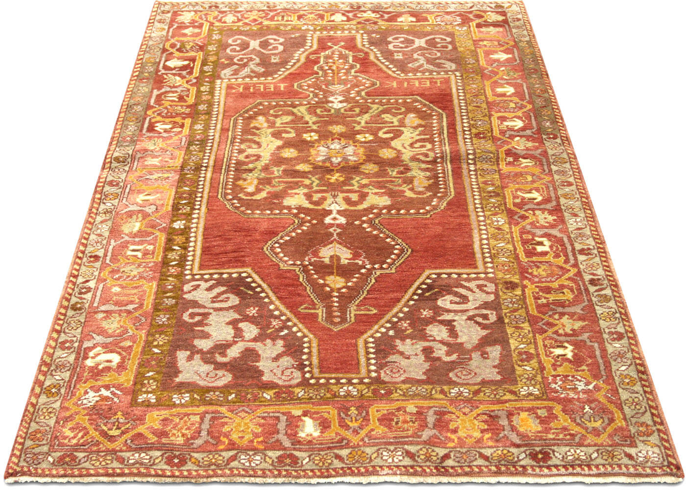 Vintage Turkish Oushak Rug - 4'4" x 6'4" - 088803
